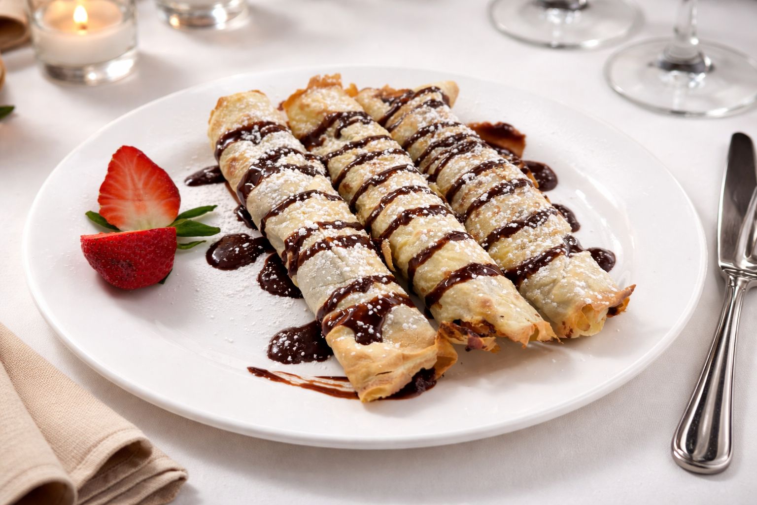 Bananas and Chocolate Crêpe
